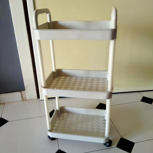 Shelf unit 3-tier with wheels new in box