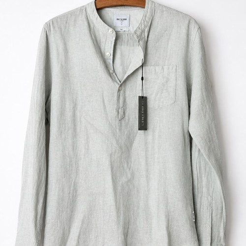Only & Sons men's shirt size M, 100% linen, excellent condition