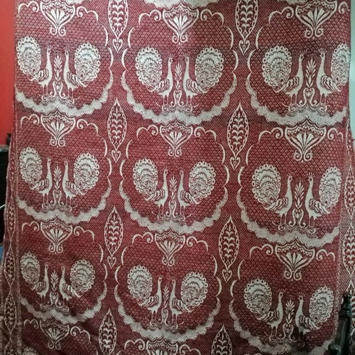 Double woven blanket new, wool on loom