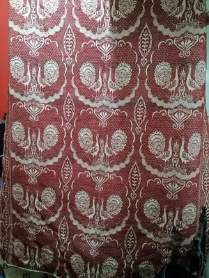 Double woven blanket new, wool on loom