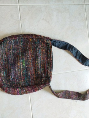 Boho crossbody bag like new, multicolored