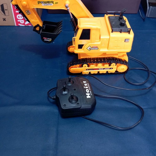 remote-controlled excavator toy