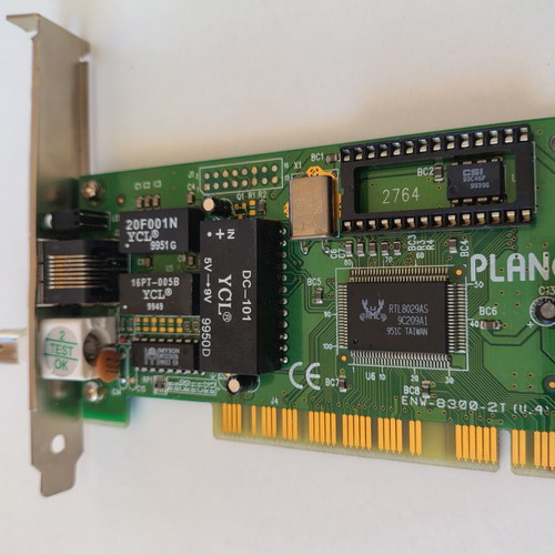 Retro PCI Network Cards Set 3x 10Mbps used, Realtek RTL8029AS & Planet