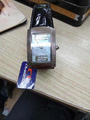 Chronotech μαύρο ανδρικό ρολόι τετράγωνο καινούργιο με ένδειξη ημερομηνίας