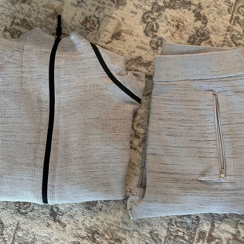 Adidas unisex tracksuit set Small slightly used, white and grey