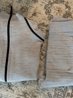 Adidas unisex tracksuit set Small slightly used, white and grey