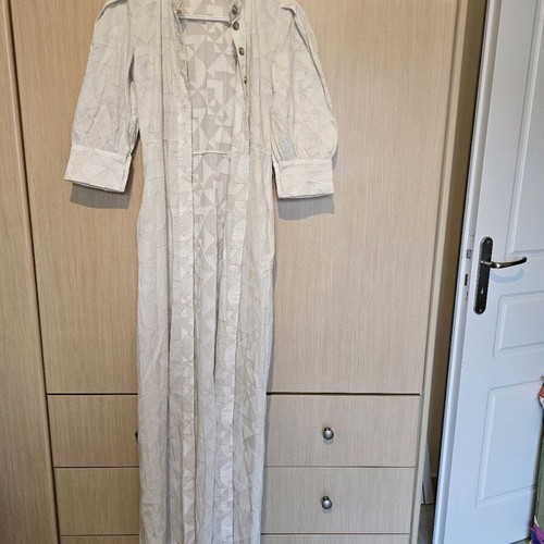 Long romantic dress in ivory color like new