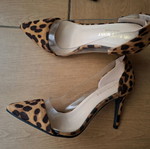 Alta Moda 9cm Leopard Pumps with Transparency like new