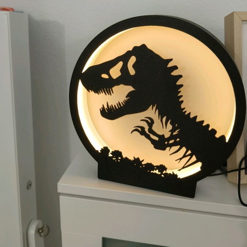 T-REX lamp like new, 24 cm, USB color changing with remote