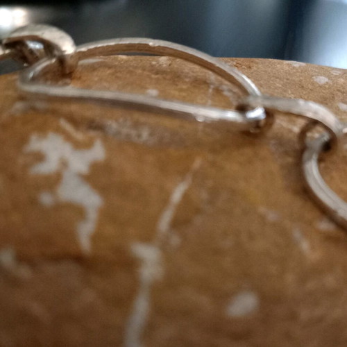 Tous silver hammered bracelet like new