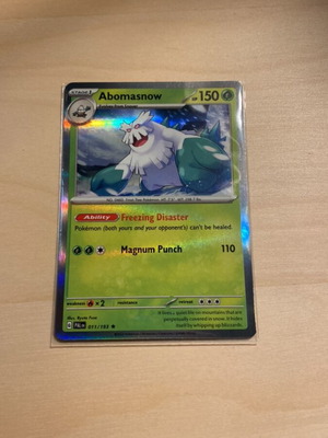 Κάρτα Abomasnow (holo) 011/193 από το σετ Pokémon Paldea Evolved