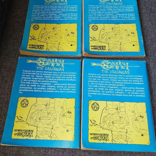 Conan comics used, set of 4 volumes 37, 40, 43, 46