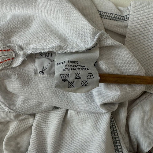 Musto Men's Polo Shirt L used, white, cotton and polyester