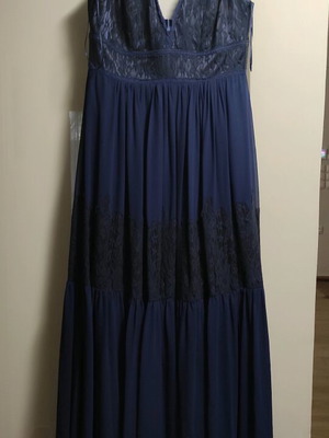 Cecilia Personal formal maxi dress like new, black and blue