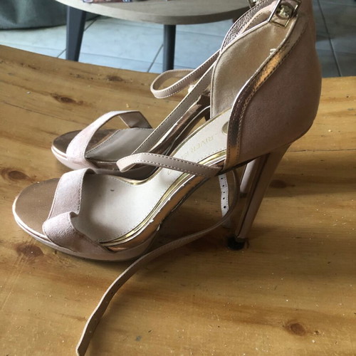 River Island women's shoes used, beige, size 40, sandals platforms