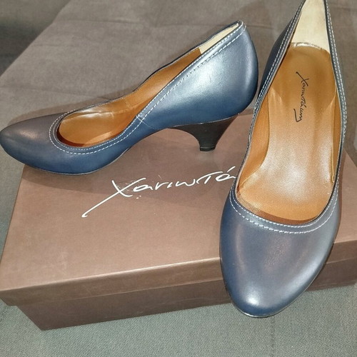 Chaniotakis blue pumps new with 6 cm heel