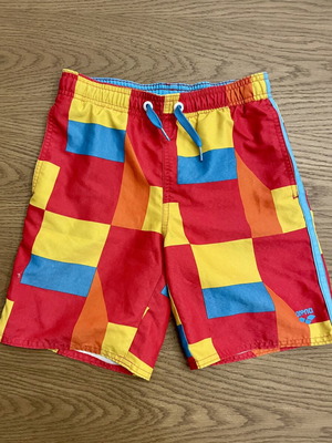 Arena kids' swim shorts with pockets, elastic and drawstring, quick-dry fabric