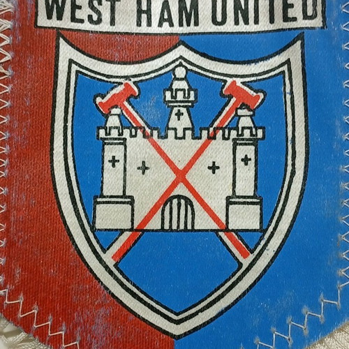 West Ham United pennant authentic 1970s, like new