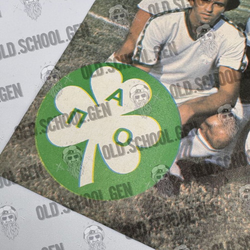 Double-sided poster Panathinaikos PAOK 1981-82 Bleck magazine like new