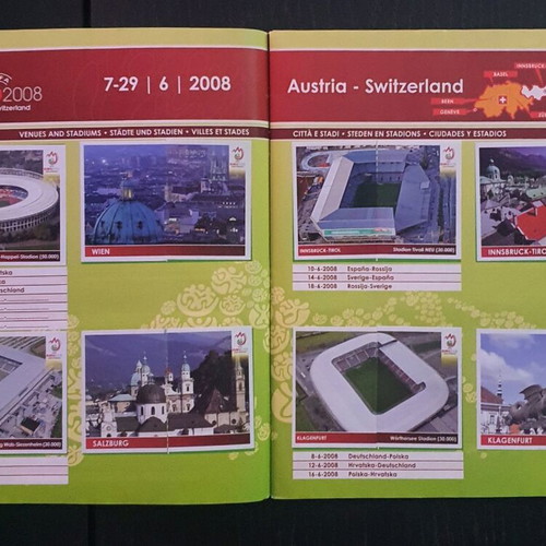 Panini EURO 2008 Austria-Switzerland album used, 100% complete