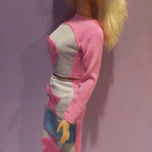 Barbie doll vintage neon used, 90s collectible