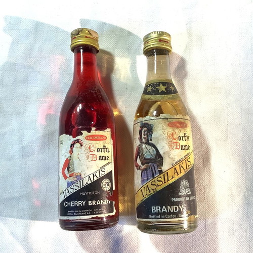 Vassilakis Distillery Miniatures used, set of 8 bottles