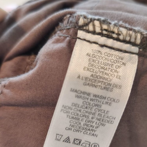 DKNY women's cotton bermuda shorts used, size 42, brown
