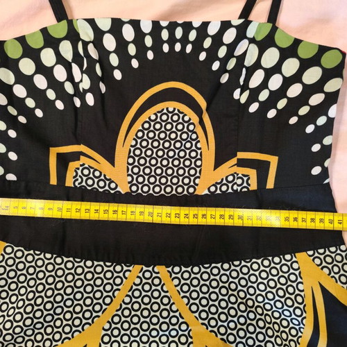 Dress with straps like new, multicolored, size L