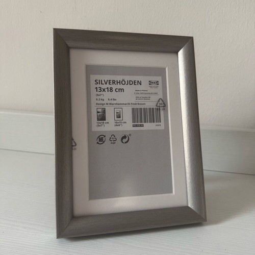 IKEA Silverhöjden 13x18 photo frame new in silver tone