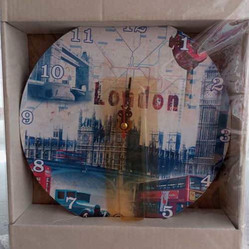 Ρολόι τοίχου London Vintage καινούργιο, αναλογικό