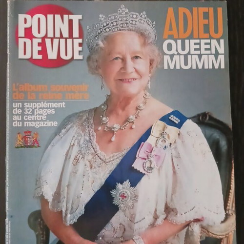 Royal Magazine Point de Vue April 2002 Adieu Queen Mumm