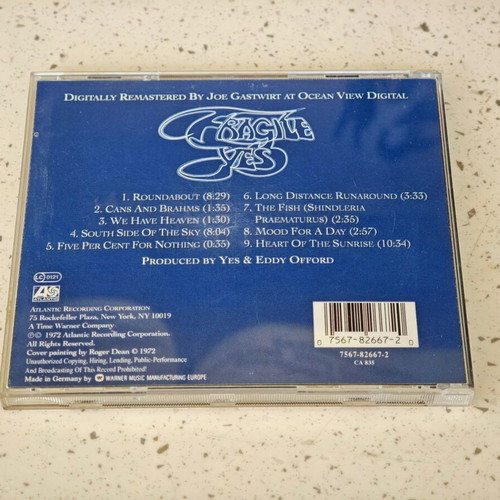 Yes Fragile CD, rock
