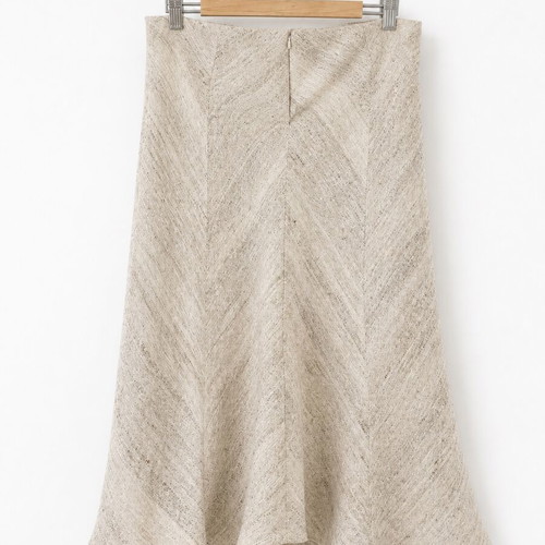 Silk Midi Skirt Zara like new, beige and gray, size L