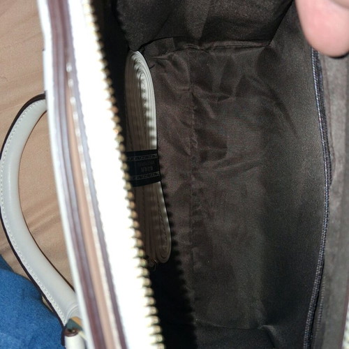 Handbag beige white like new, leatherette