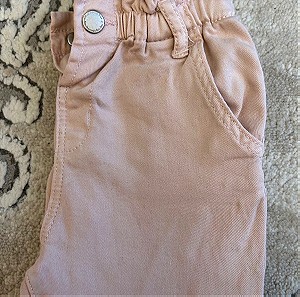 Παντελόνι τζιν ροζ Zara 12-18 μηνών (86cm) άριστη κατάσταση