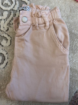 Pink Zara denim pants 12-18 months used, excellent condition