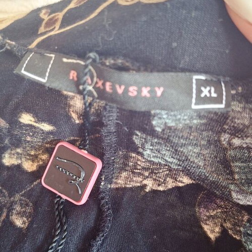 Japanese style shirt Raxevsky new, size M, black multicolor