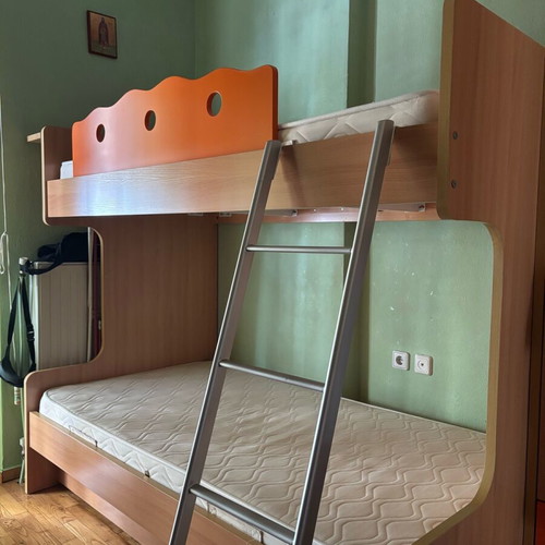 Yfantidis Bunk Bed used with two shelves and mattresses