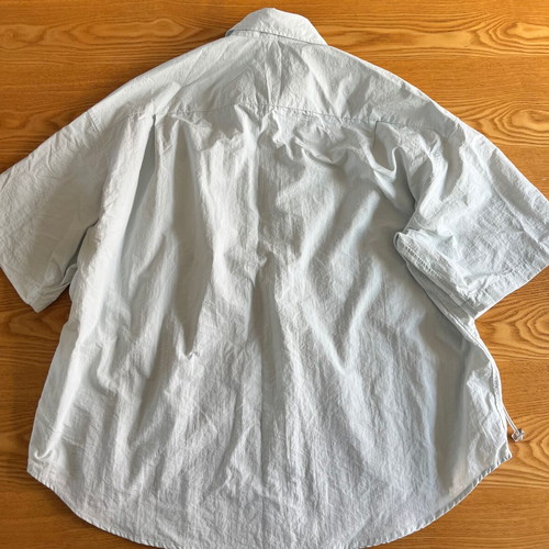 Zara Oversized Technical Fabric Shirt, pale green L