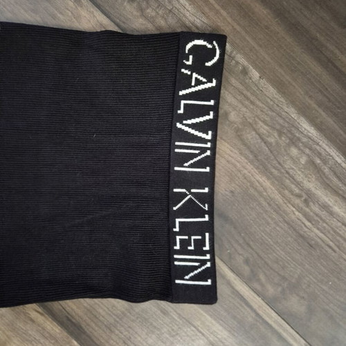 Calvin Klein skirt new, black cotton ribbed