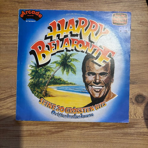 Harry Belafonte 20 Greatest Hits vinyl used, folk