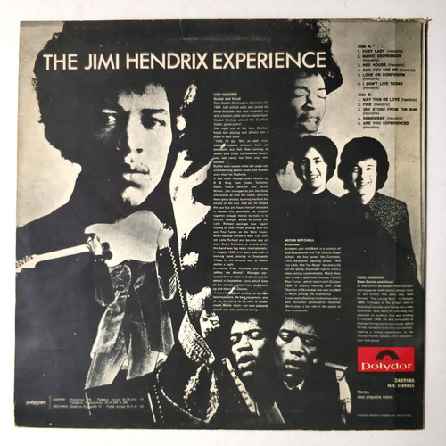 The Jimi Hendrix Experience Are You Experienced vinyl record used, rock