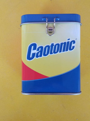Caotonic tin money box like new