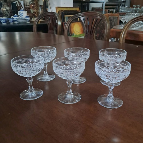 Crystal liqueur glasses set of 6 like new