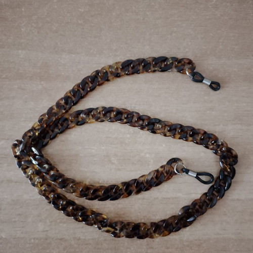 Chain for sunglasses or eyeglasses new, black and brown