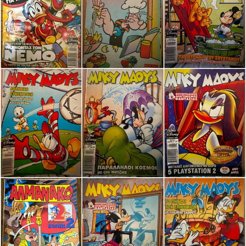 Comics like new, Mickey Mouse, Almanac, Popeye various issues