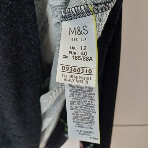 Marks & Spencer soft blouse used, floral, size 12