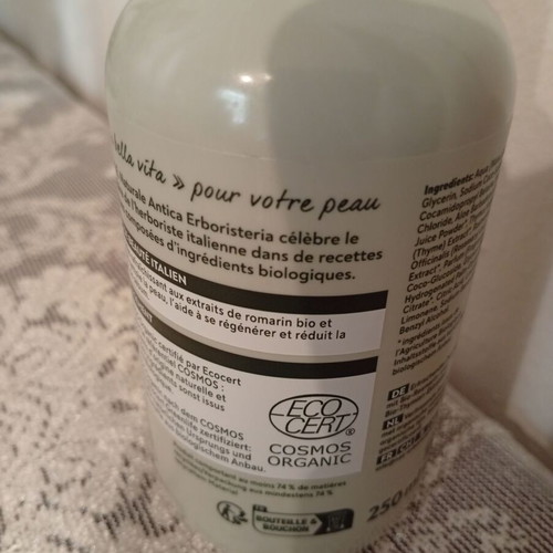 N.A.E Organic Shower Gel with Thyme and Romarin, new