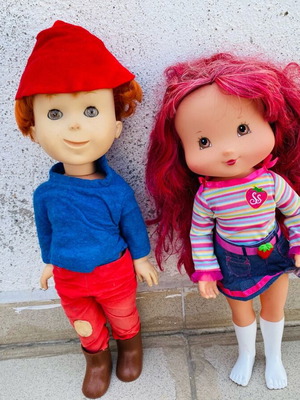 Old dolls used, set of 2