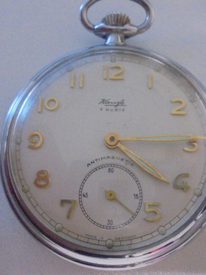 Vintage mechanical pocket watch KIENZLE used, men's